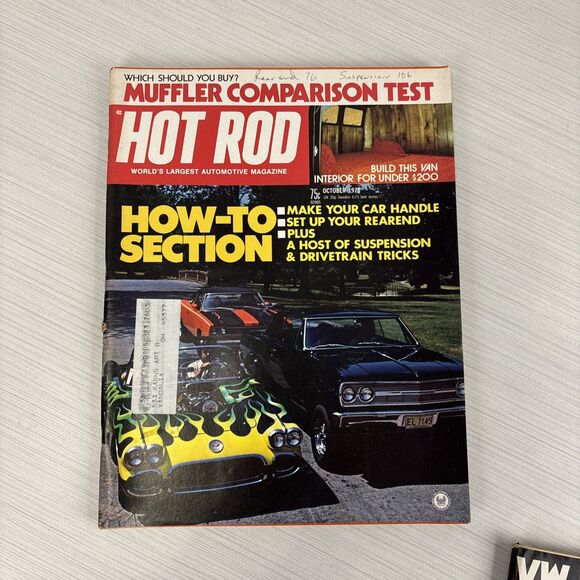 Vintage 1973 HOT ROD MAGAZINE Lot Of 7 Magazines - Picture 6 of 8